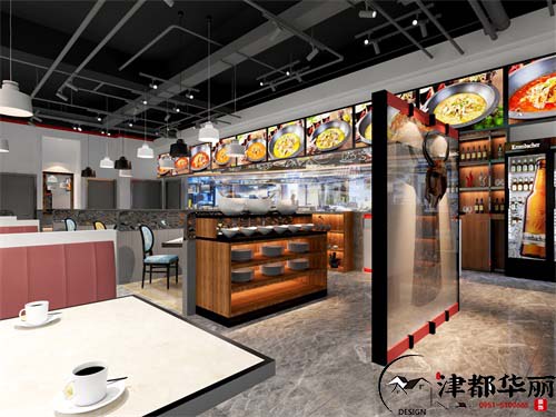 惠农札萨阁餐厅设计方案鉴赏|惠农餐厅设计装修公司推荐