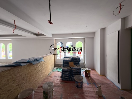 惠农装修公司|惠农酵雅餐厅设计装修项目施工后期进度