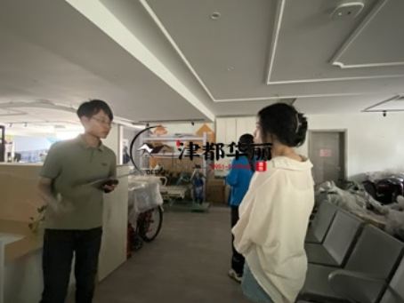 惠农装修公司|惠农鑫乐康养店改造设计装修项目现场勘察