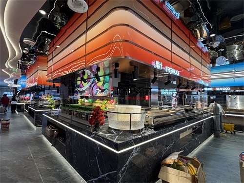 惠农自助餐厅装修设计项目|津都华丽设计