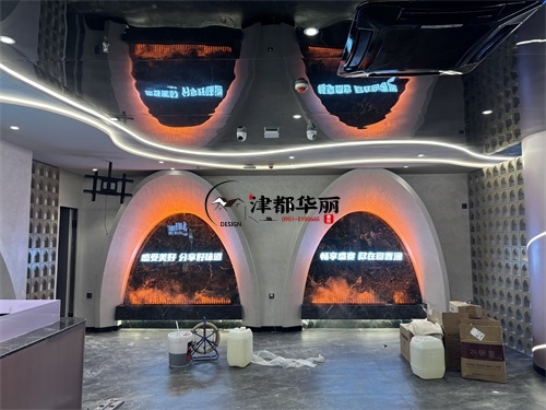 惠农自助餐厅装修设计项目|津都华丽设计