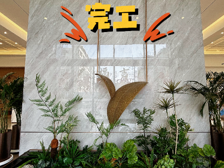 惠农装修公司推荐|惠农大河雲初售楼部装修软装布场